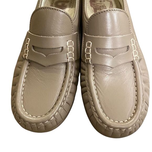 SAS Classic Moc Toe Penny Loafer Mocha Leather in Size 6.5 - Picture 6 of 10